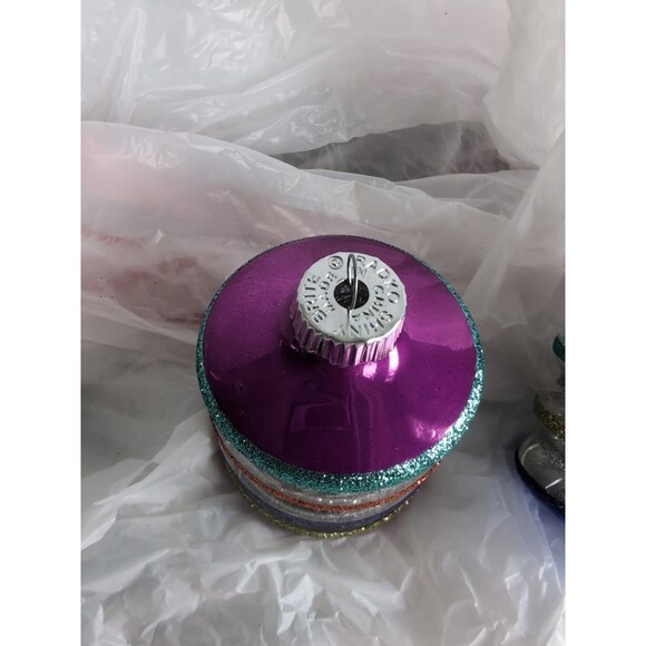 Christopher Radko Holiday Splendor Twist Spool Reflector Christmas Ornament PINK - Picture 2 of 4